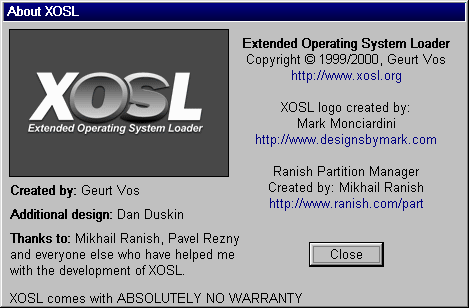 XOSL: About XOSL (13k)